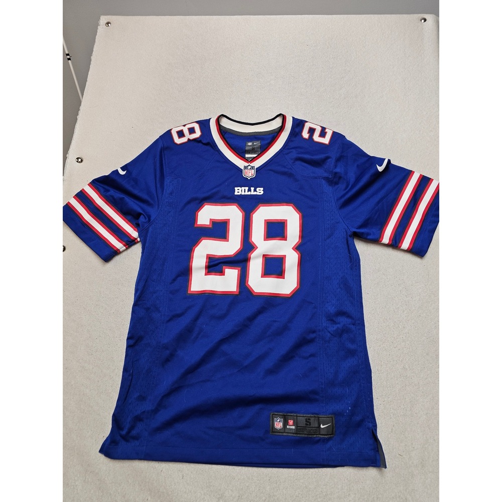 Nike Buffalo Bills CJ Spiller 28 NFL Jersey Blue Mens Small